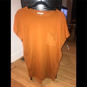 Zara Musty Orange Tee Shirt Dress